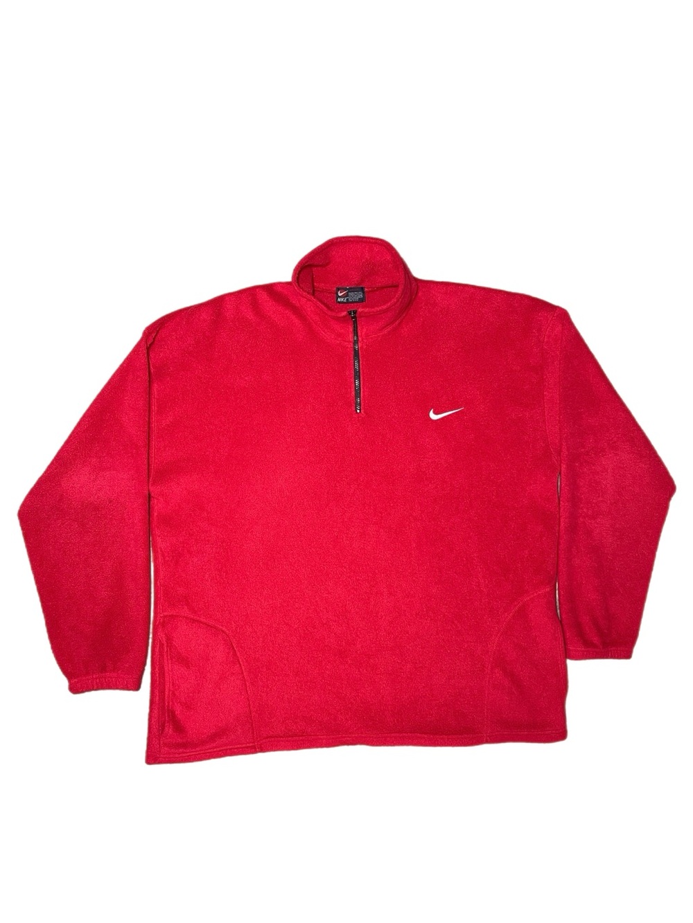 Vintage Early 90s NIKE Made in USA Quarter Zip Embroidered Fleece